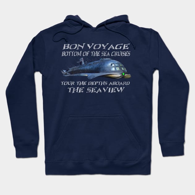 Bon Voyage Bottom of the Sea Cruises Hoodie by DistractedGeek